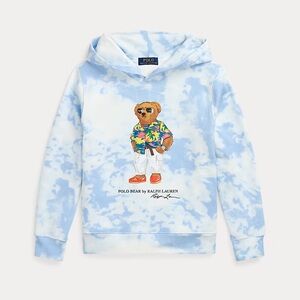 Polo Ralph Lauren Blue Tie-Dye Bear Hoodie